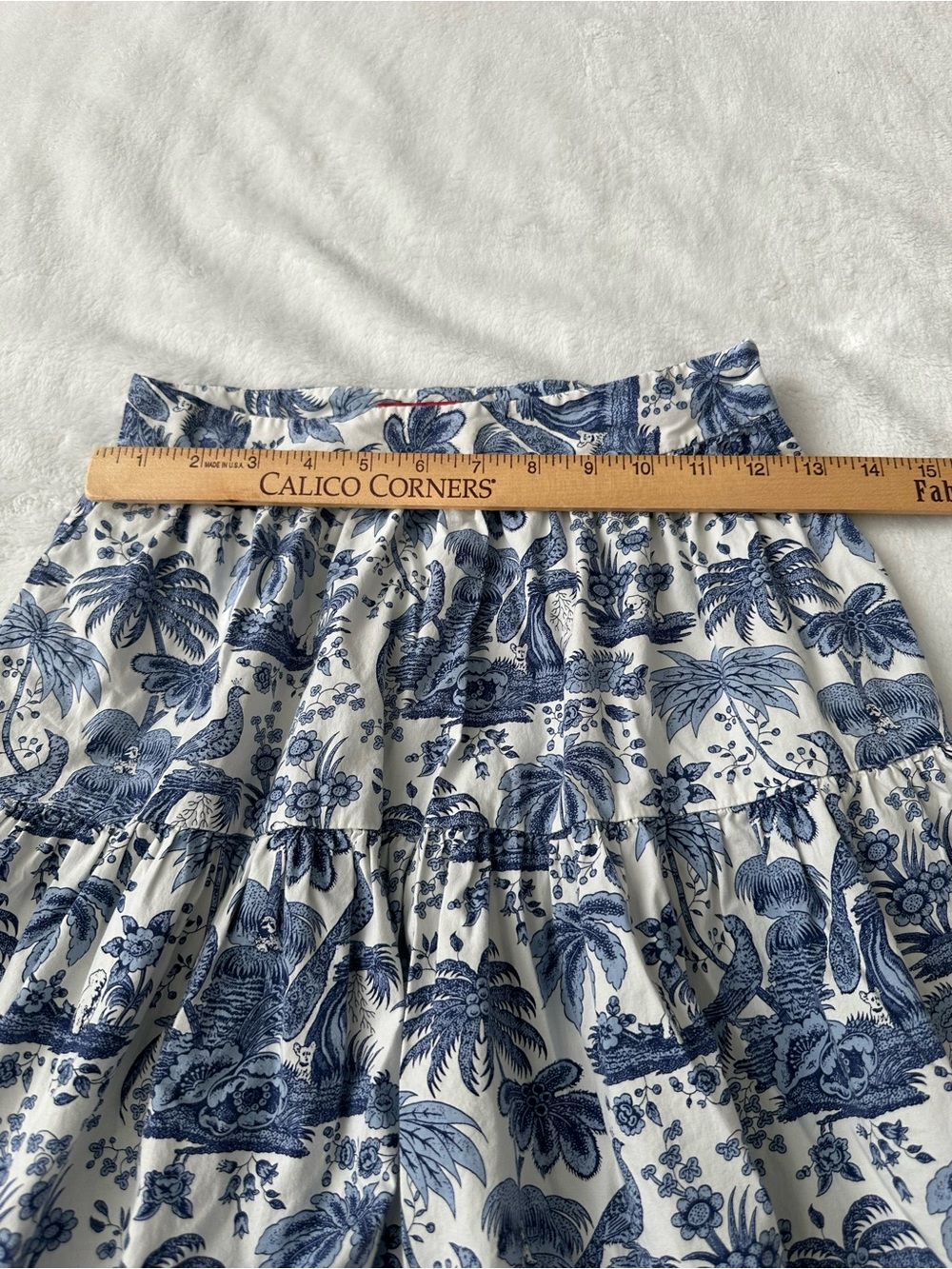 Staud Sea Skirt in Blue Toile size 0 - Picture 5 of 12